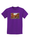 Colorado Painted Rocks Text Childrens Dark T-Shirt-Childrens T-Shirt-TooLoud-Purple-X-Small-Davson Sales