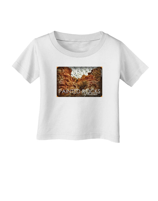 Colorado Painted Rocks Text Infant T-Shirt-Infant T-Shirt-TooLoud-White-06-Months-Davson Sales
