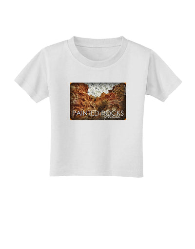 Colorado Painted Rocks Text Toddler T-Shirt-Toddler T-Shirt-TooLoud-White-2T-Davson Sales