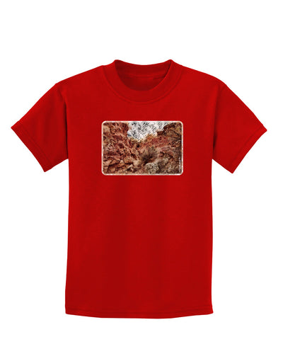 Colorado Painted Rocks Watercolor Childrens Dark T-Shirt-Childrens T-Shirt-TooLoud-Red-X-Small-Davson Sales