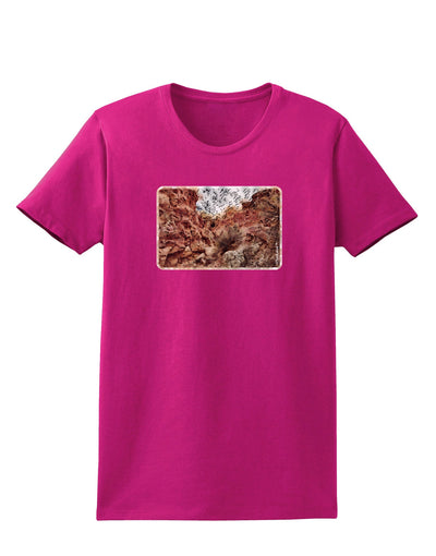 Colorado Painted Rocks Watercolor Womens Dark T-Shirt-Womens T-Shirt-TooLoud-Hot-Pink-Small-Davson Sales