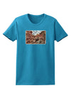 Colorado Painted Rocks Watercolor Womens Dark T-Shirt-Womens T-Shirt-TooLoud-Turquoise-X-Small-Davson Sales