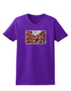 Colorado Painted Rocks Watercolor Womens Dark T-Shirt-Womens T-Shirt-TooLoud-Purple-X-Small-Davson Sales