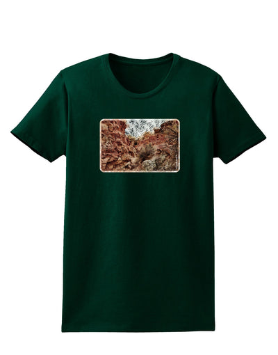 Colorado Painted Rocks Watercolor Womens Dark T-Shirt-Womens T-Shirt-TooLoud-Forest-Green-Small-Davson Sales