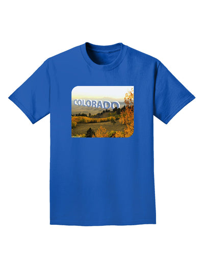 Colorado Postcard Gentle Sunrise Adult Dark T-Shirt-Mens T-Shirt-TooLoud-Royal-Blue-Small-Davson Sales