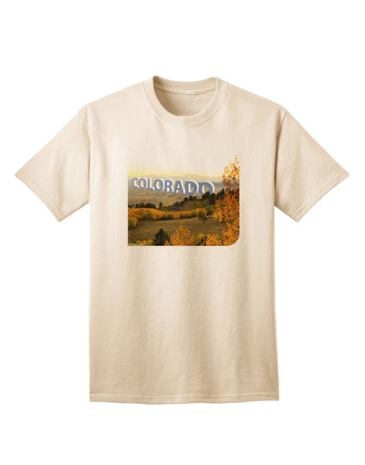 Colorado Postcard Gentle Sunrise Adult T-Shirt-Mens T-Shirt-TooLoud-Natural-Small-Davson Sales