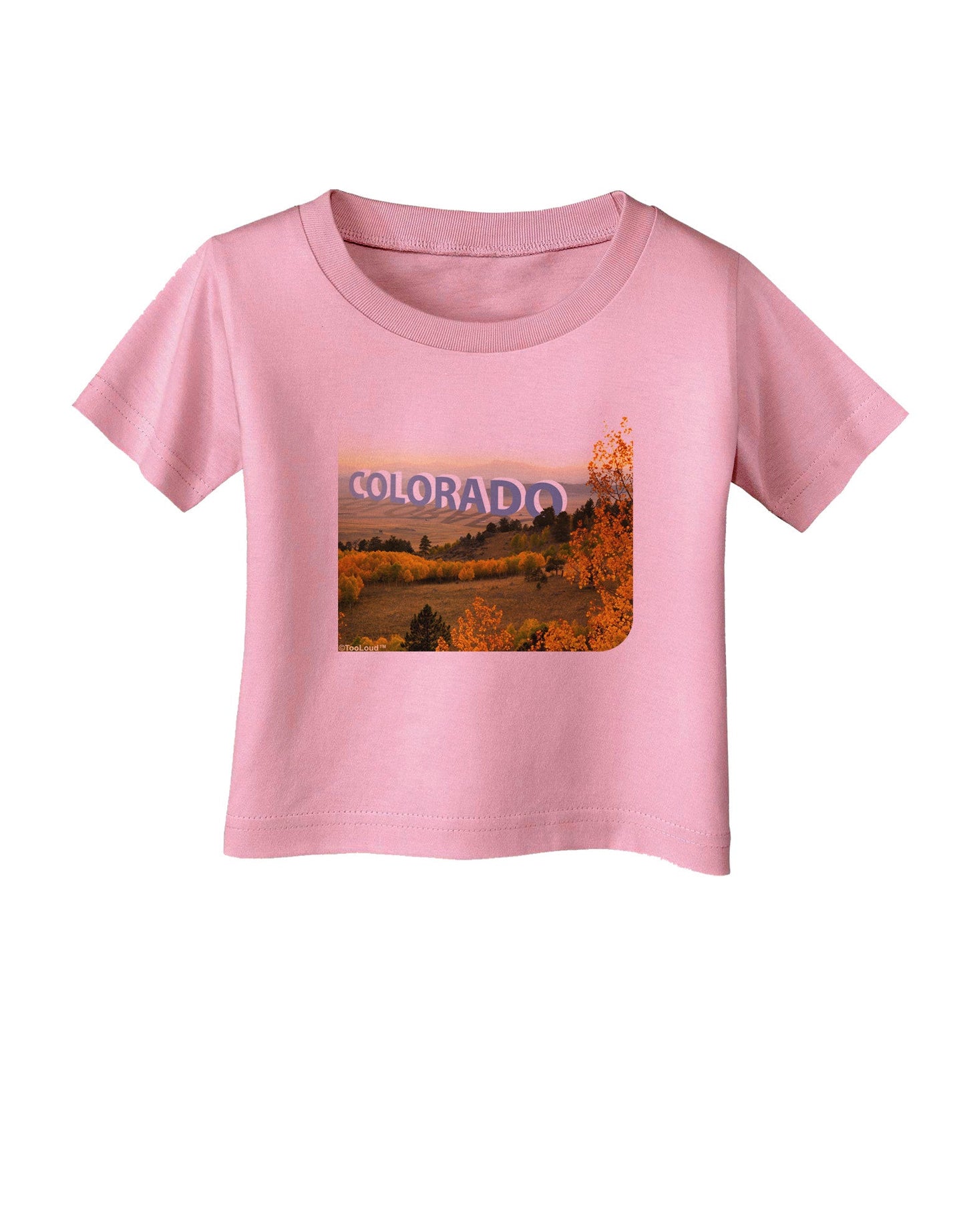 Colorado Postcard Gentle Sunrise Infant T-Shirt-Infant T-Shirt-TooLoud-Candy-Pink-06-Months-Davson Sales