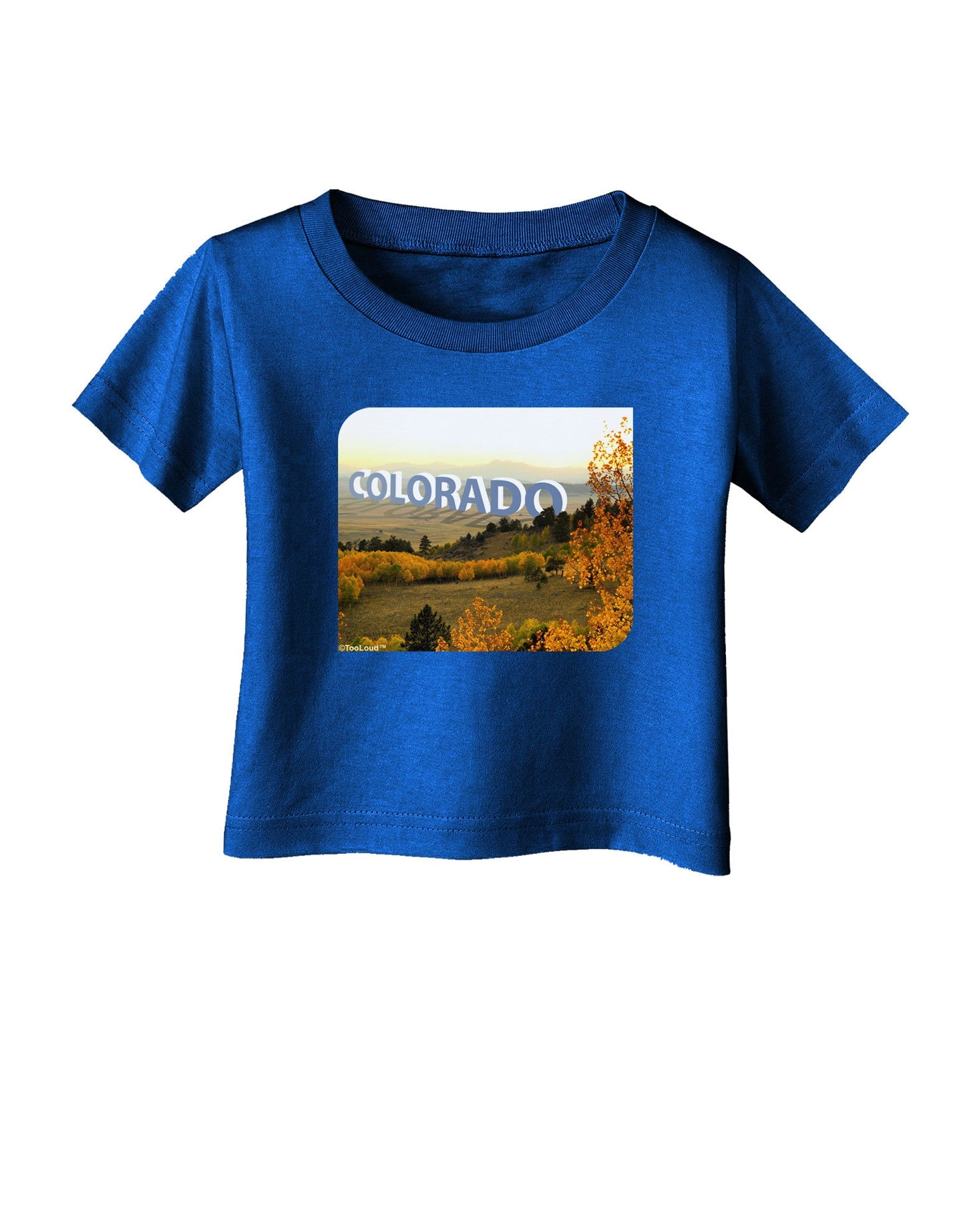 Colorado Postcard Gentle Sunrise Infant T-Shirt Dark by-Infant T-Shirt-TooLoud-Royal-Blue-06-Months-Davson Sales
