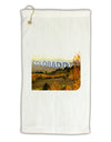 Colorado Postcard Gentle Sunrise Micro Terry Gromet Golf Towel 16 x 25 inch by TooLoud-Golf Towel-TooLoud-White-Davson Sales