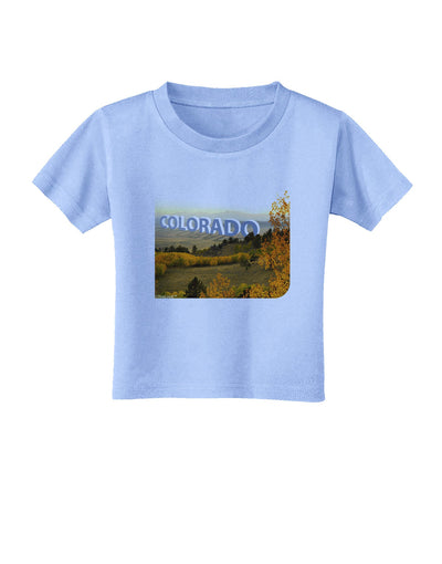 Colorado Postcard Gentle Sunrise Toddler T-Shirt-Toddler T-Shirt-TooLoud-Aquatic-Blue-2T-Davson Sales