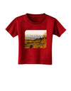 Colorado Postcard Gentle Sunrise Toddler T-Shirt Dark by-Toddler T-Shirt-TooLoud-Red-2T-Davson Sales