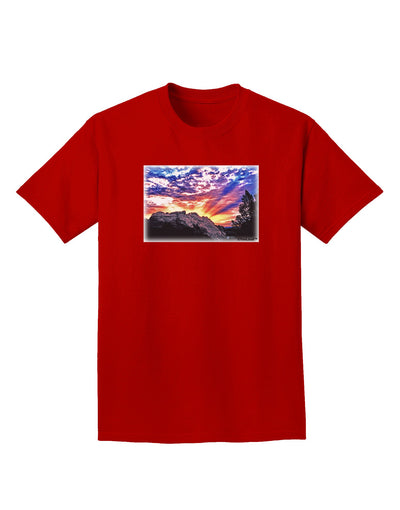 Colorado Rainbow Sunset Adult Dark T-Shirt-Mens T-Shirt-TooLoud-Red-Small-Davson Sales