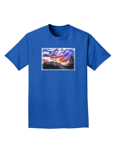 Colorado Rainbow Sunset Adult Dark T-Shirt-Mens T-Shirt-TooLoud-Royal-Blue-Small-Davson Sales