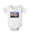 Colorado Rainbow Sunset Baby Romper Bodysuit-Baby Romper-TooLoud-White-06-Months-Davson Sales