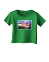 Colorado Rainbow Sunset Infant T-Shirt Dark-Infant T-Shirt-TooLoud-Clover-Green-06-Months-Davson Sales