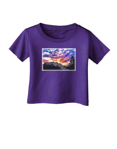 Colorado Rainbow Sunset Infant T-Shirt Dark-Infant T-Shirt-TooLoud-Purple-06-Months-Davson Sales