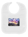 Colorado Rainbow Sunset Text Baby Bib