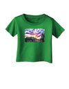 Colorado Rainbow Sunset Text Infant T-Shirt Dark-Infant T-Shirt-TooLoud-Clover-Green-06-Months-Davson Sales