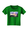 Colorado Rainbow Sunset Text Toddler T-Shirt Dark-Toddler T-Shirt-TooLoud-Clover-Green-2T-Davson Sales