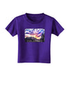 Colorado Rainbow Sunset Text Toddler T-Shirt Dark-Toddler T-Shirt-TooLoud-Purple-2T-Davson Sales