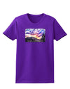 Colorado Rainbow Sunset Text Womens Dark T-Shirt-TooLoud-Purple-X-Small-Davson Sales