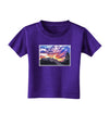 Colorado Rainbow Sunset Toddler T-Shirt Dark-Toddler T-Shirt-TooLoud-Purple-2T-Davson Sales