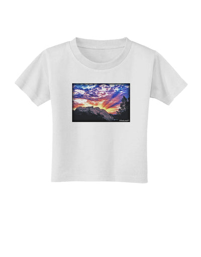 Colorado Rainbow Sunset Toddler T-Shirt-Toddler T-Shirt-TooLoud-White-2T-Davson Sales