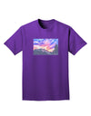 Colorado Rainbow Sunset Watercolor Adult Dark T-Shirt-Mens T-Shirt-TooLoud-Purple-Small-Davson Sales