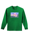 Colorado Rainbow Sunset Watercolor Adult Long Sleeve Dark T-Shirt-TooLoud-Kelly-Green-Small-Davson Sales