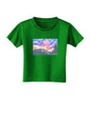 Colorado Rainbow Sunset Watercolor Toddler T-Shirt Dark-Toddler T-Shirt-TooLoud-Clover-Green-2T-Davson Sales