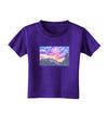 Colorado Rainbow Sunset Watercolor Toddler T-Shirt Dark-Toddler T-Shirt-TooLoud-Purple-2T-Davson Sales