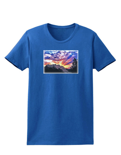 Colorado Rainbow Sunset Womens Dark T-Shirt-TooLoud-Royal-Blue-X-Small-Davson Sales