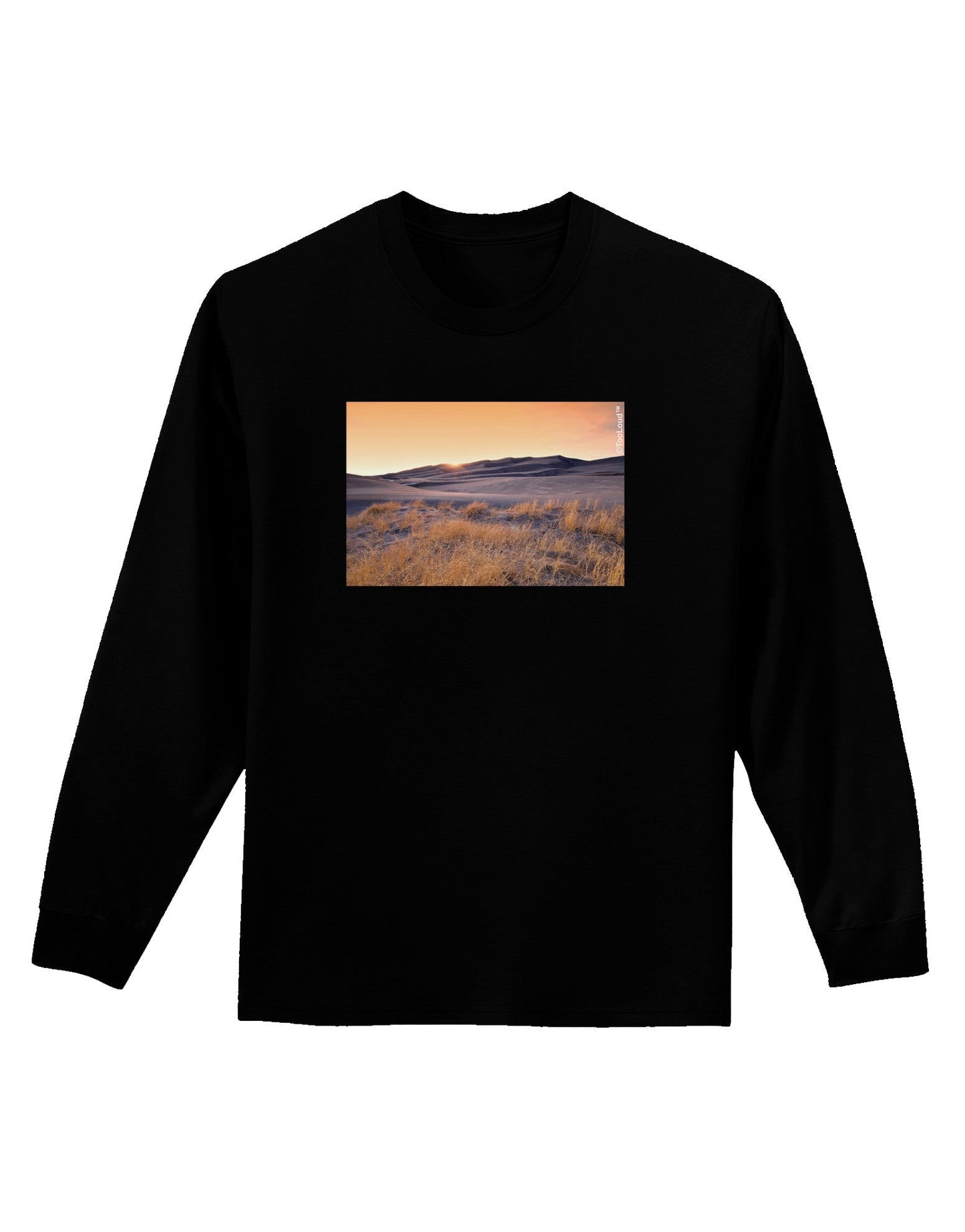Colorado Sand Dunes Adult Long Sleeve Dark T-Shirt-TooLoud-Black-Small-Davson Sales