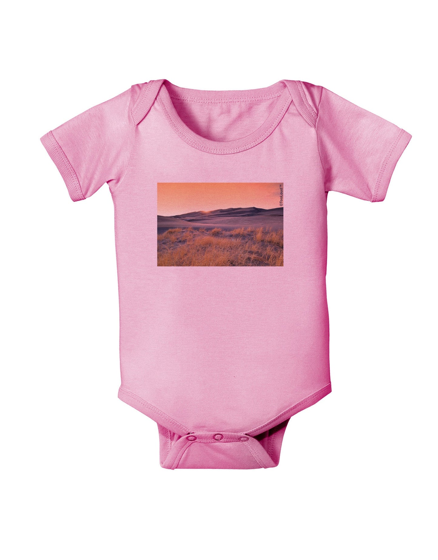 Colorado Sand Dunes Baby Romper Bodysuit-Baby Romper-TooLoud-Pink-06-Months-Davson Sales