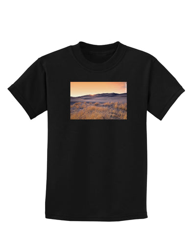 Colorado Sand Dunes Childrens Dark T-Shirt-Childrens T-Shirt-TooLoud-Black-X-Small-Davson Sales