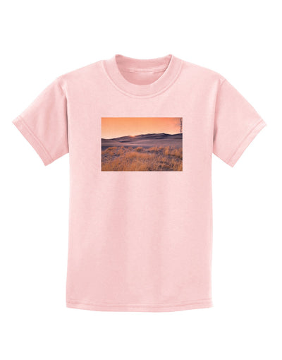 Colorado Sand Dunes Childrens T-Shirt-Childrens T-Shirt-TooLoud-PalePink-X-Small-Davson Sales