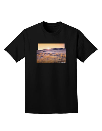 Colorado Sand Dunes Cutout Adult Dark T-Shirt-Mens T-Shirt-TooLoud-Black-Small-Davson Sales