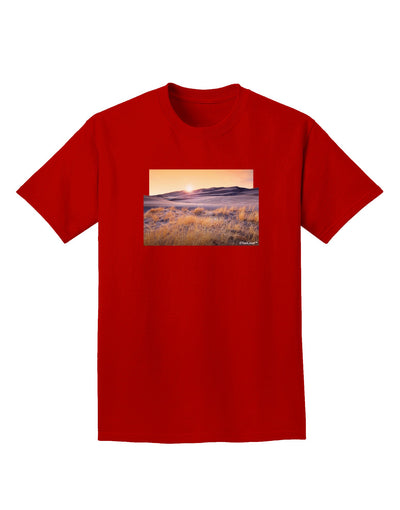 Colorado Sand Dunes Cutout Adult Dark T-Shirt-Mens T-Shirt-TooLoud-Red-Small-Davson Sales