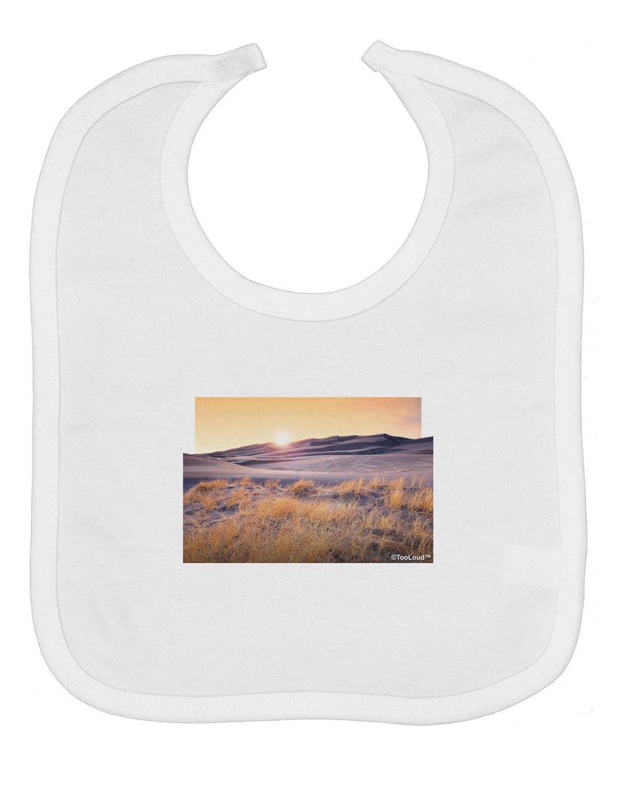 Colorado Sand Dunes Cutout Baby Bib