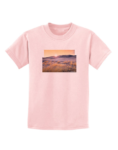 Colorado Sand Dunes Cutout Childrens T-Shirt-Childrens T-Shirt-TooLoud-PalePink-X-Small-Davson Sales