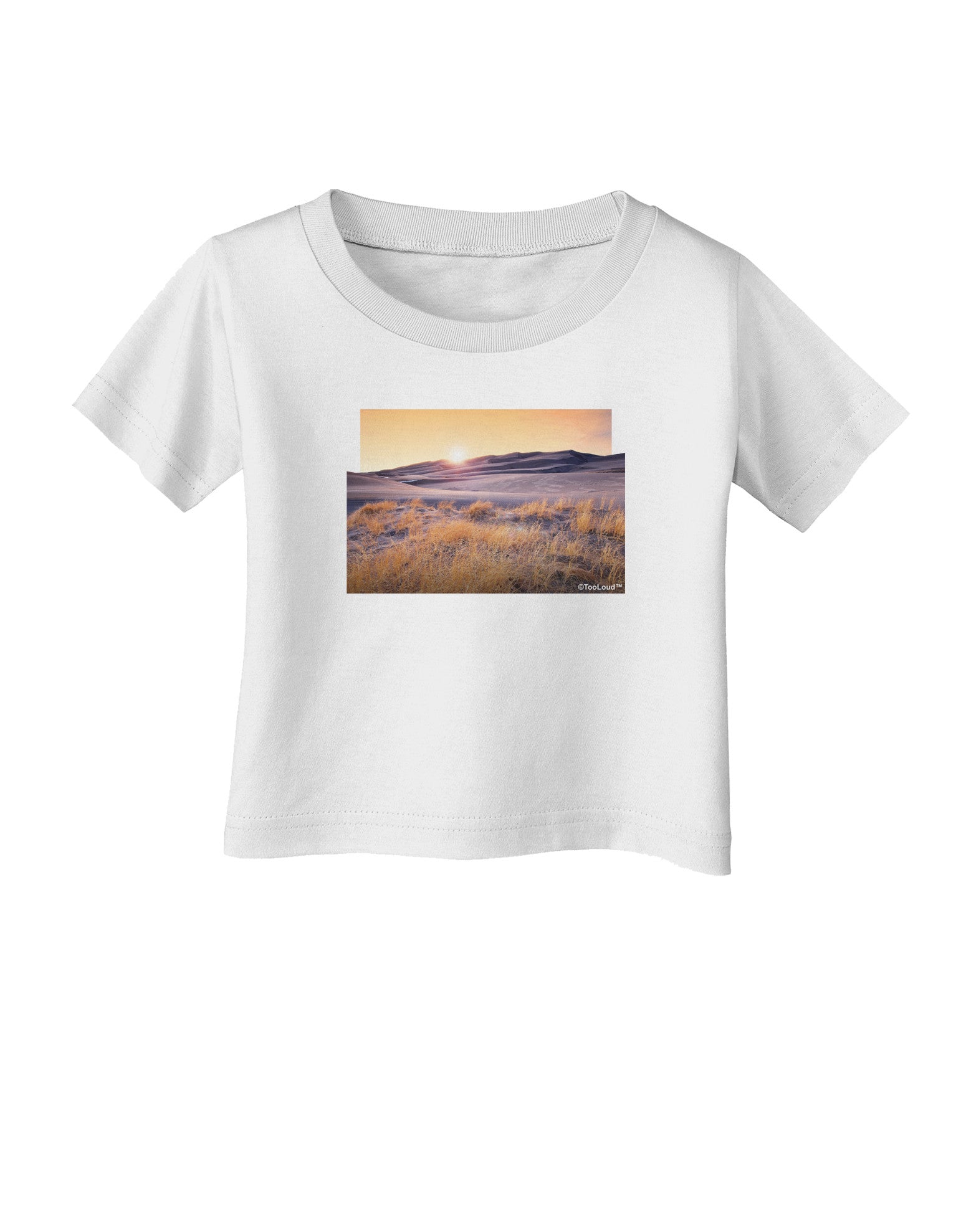 Colorado Sand Dunes Cutout Infant T-Shirt-Infant T-Shirt-TooLoud-White-06-Months-Davson Sales