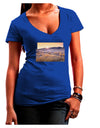 Colorado Sand Dunes Cutout Juniors V-Neck Dark T-Shirt-Womens V-Neck T-Shirts-TooLoud-Royal-Blue-Juniors Fitted Small-Davson Sales