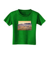 Colorado Sand Dunes Cutout Toddler T-Shirt Dark-Toddler T-Shirt-TooLoud-Clover-Green-2T-Davson Sales