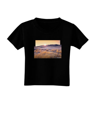 Colorado Sand Dunes Cutout Toddler T-Shirt Dark-Toddler T-Shirt-TooLoud-Black-2T-Davson Sales