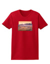 Colorado Sand Dunes Cutout Womens Dark T-Shirt-TooLoud-Red-X-Small-Davson Sales