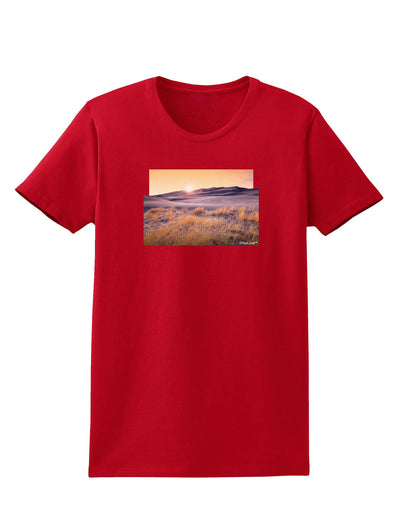 Colorado Sand Dunes Cutout Womens Dark T-Shirt-TooLoud-Red-X-Small-Davson Sales