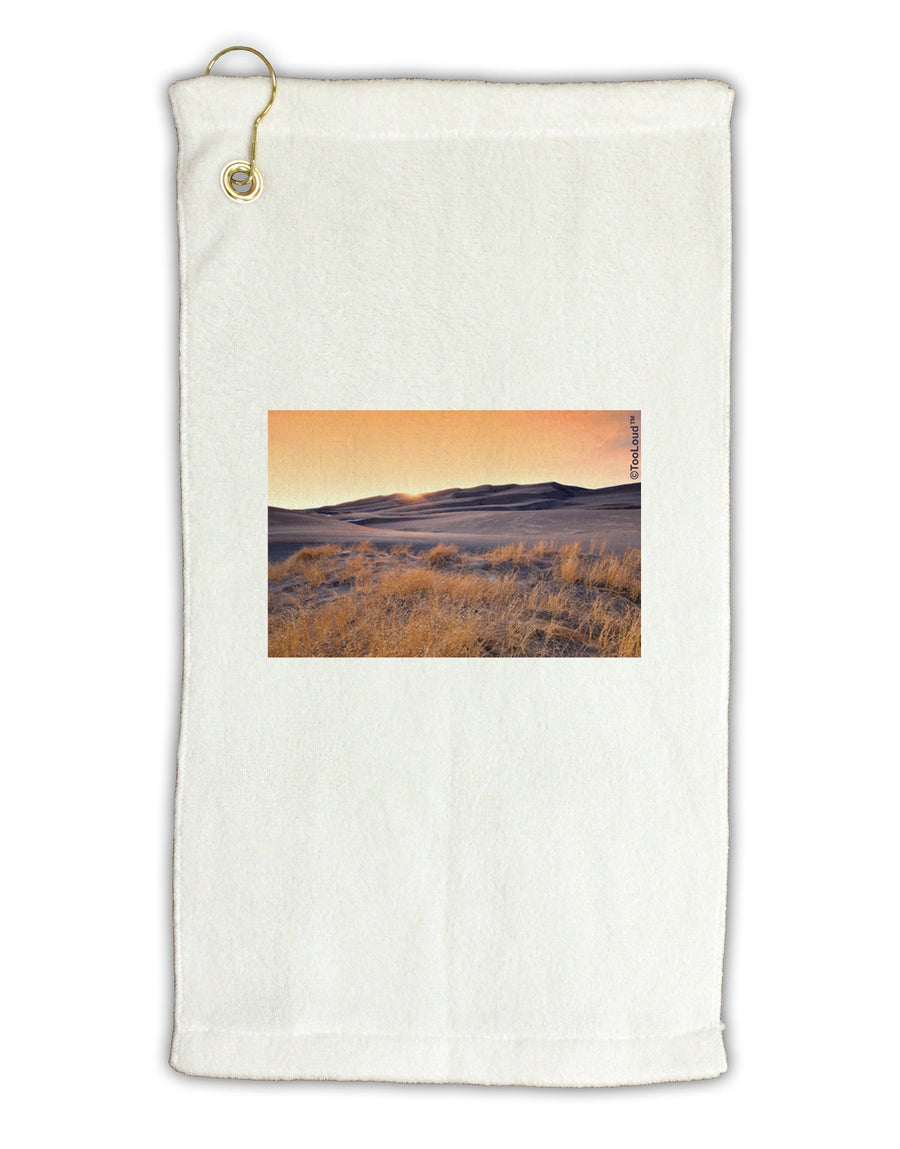 Colorado Sand Dunes Micro Terry Gromet Golf Towel 16 x 25 inch-Golf Towel-TooLoud-White-Davson Sales