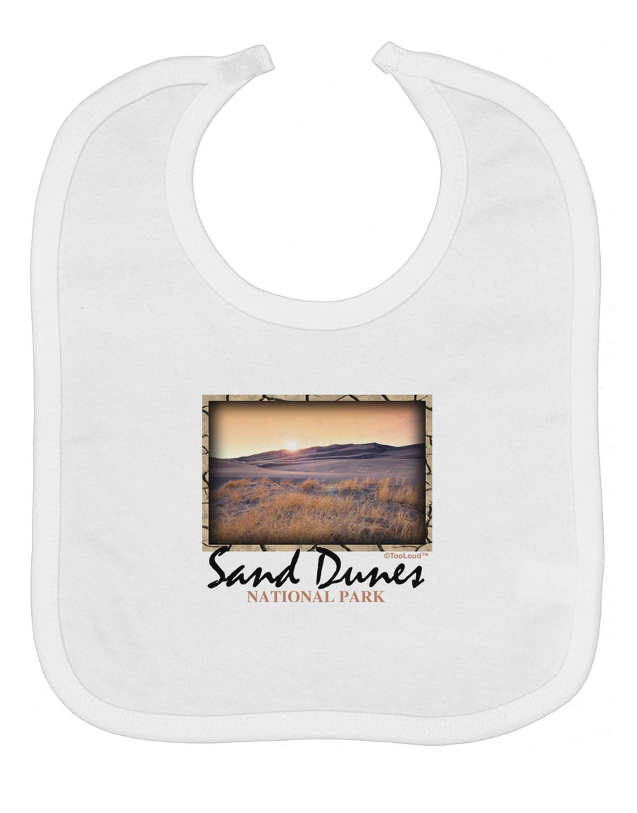 Colorado Sand Dunes Text Baby Bib