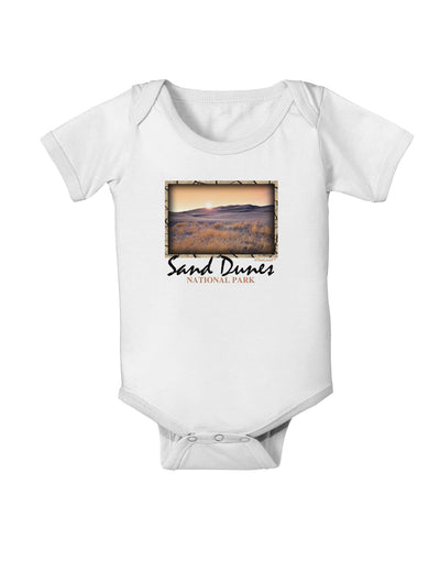 Colorado Sand Dunes Text Baby Romper Bodysuit-Baby Romper-TooLoud-White-06-Months-Davson Sales