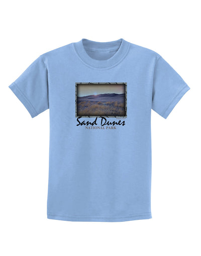 Colorado Sand Dunes Text Childrens T-Shirt-Childrens T-Shirt-TooLoud-Light-Blue-X-Small-Davson Sales